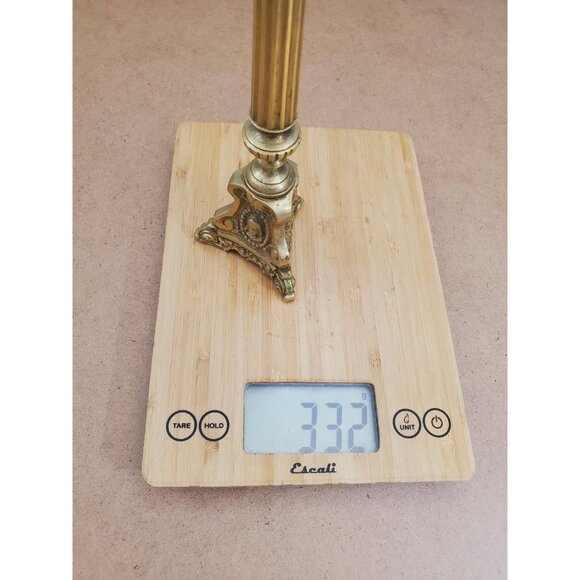 brass candlestick holder - vintage brass - candlestick - vintage home decor - - Picture 14 of 14